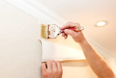 Pose de papier peint à la Mézière — revêtements muraux et toiles de verre